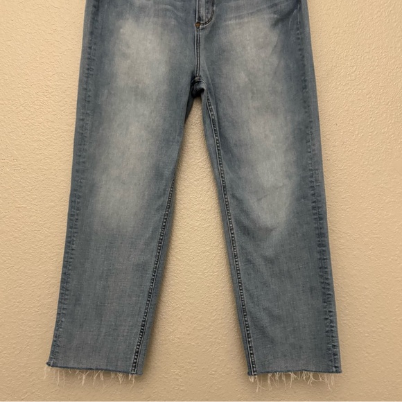 Driftwood Royce Light Wash Straight Raw Hem Jeans Size 31 - Picture 4 of 12